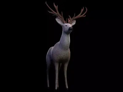 Deer mammal Free low-poly 3D model