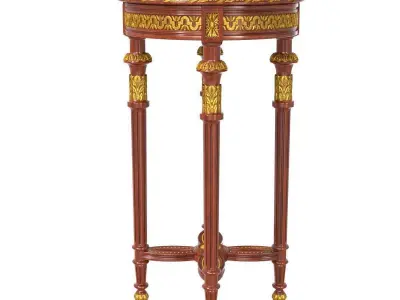 Oak it small side table 3D model