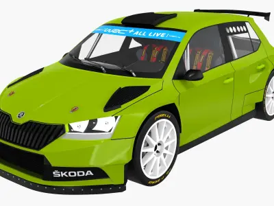 SKODA FABIA Rally2 EVO Generic 3D model