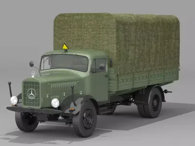 1943 Mercedes Benz L 4500 S  3D model