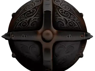 Ornate Medieval Fantasy Orb 3D model