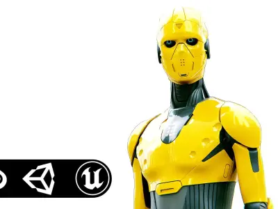 i-HOMO 02  Rigged for Unreal Engine - Unity - MIXAMO  3D model
