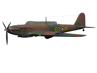 Fairey Battle 3D model