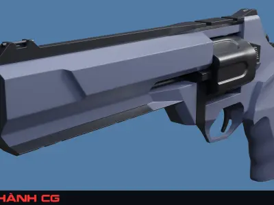 3D model python gun - skin gun in Valorant Low-poly 3D model