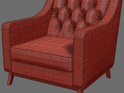Dantonehome Brighton Classic armchair Free 3D model