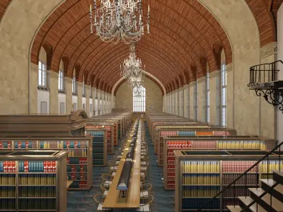 Cornell Law School Library 3D model