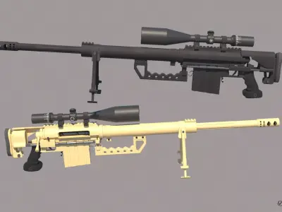 M200 Intervention Sniper Rifle 3D model