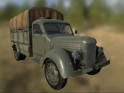 Praga Military Truck Randal PBR 3D model