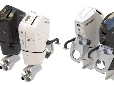 Outboard Motor V12 600HP 3D model