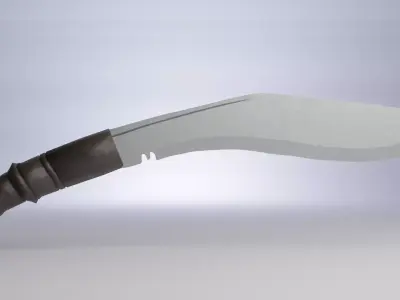 Nepali Khukuri Free low-poly 3D model