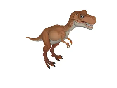 dinosaur trex Low-poly 3D model
