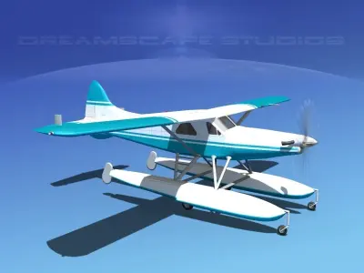 DeHavilland DHC-2 Turbo Beaver V02 3D model