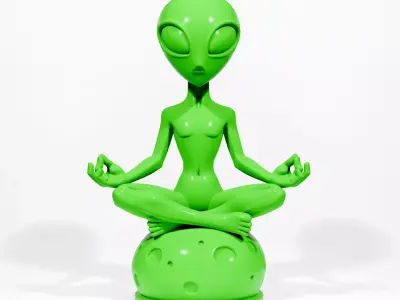 Zen Alien 3D print model