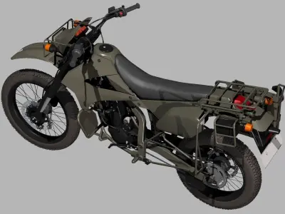 JGSDF Reconnaissance motorcycle 3D model