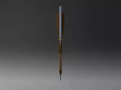 Fantasy Battle Axe Low Poly Low-poly 3D model