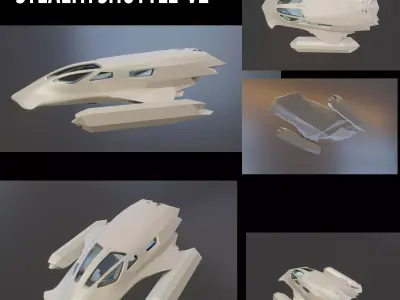 STEALTH SHUTTLE V2 3D model