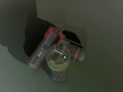 MH-x3 Grenade Low-poly 3D model