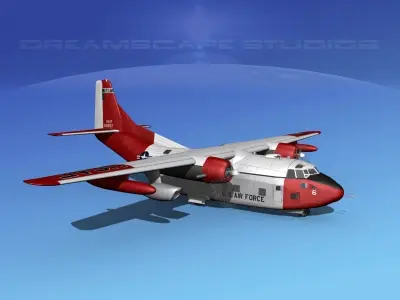 Fairchild C-123K Provider V06 3D model