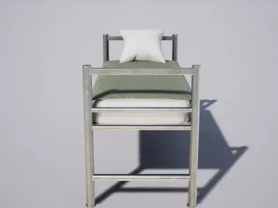 Military Beds Low-poly 3D model