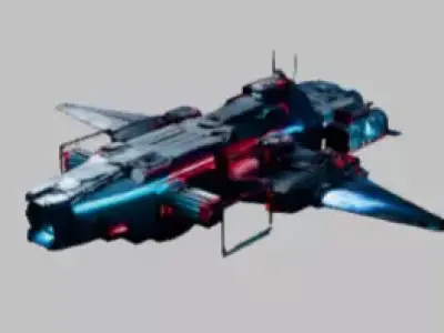 Heavy Assault Starship KL-517 3D model