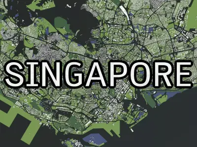 Singapore - city and mass buildings 3D model