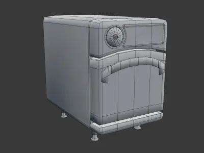 Industrial oven Free low-poly 3D model