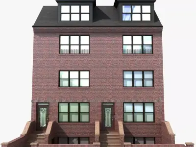 Hystoric NYC Brick Townhouse 3D model
