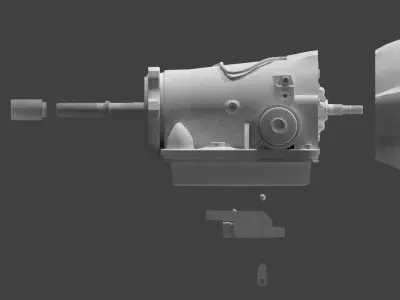 GM Bolt pattern generic Automatic Transmission 3D model