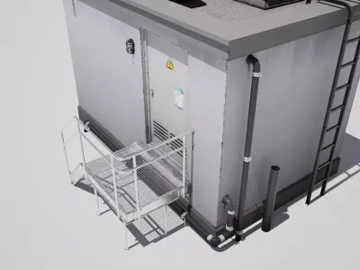 Electricity Transformation Station 3D model