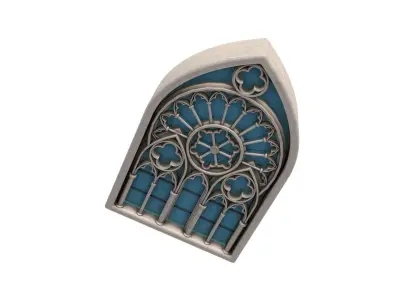 Gothic Window 3D model