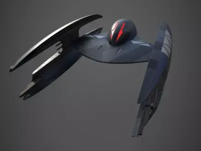 Vulture-class droid starfighter 3D model