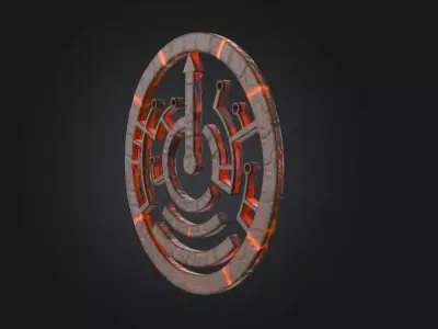 Circuit of Eternity Low-poly 3D model