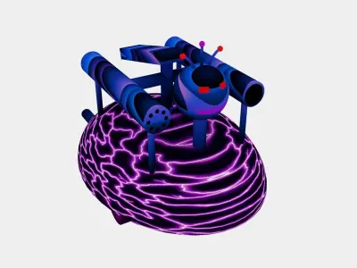 HyperTurret Insect Robot 3D Model Low-poly 3D model