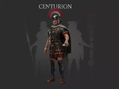 ROMAN CENTURION CHARACTER Low-poly 3D model