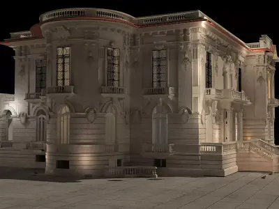 Exterior classic building 3D model