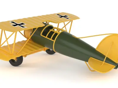 Vintage Airplane 3D model