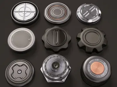 Sci Fi Kitbash 3D model