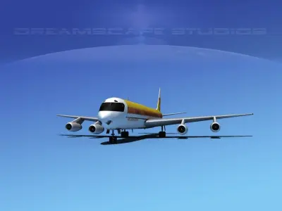 Douglas DC-8-63 Air Jamaica 3D model