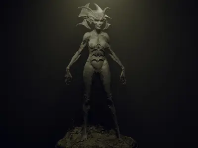 DEMONESS part 4 30 Legs 3D model