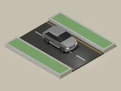 Low Poly Vehicle Package Low-poly 3D model