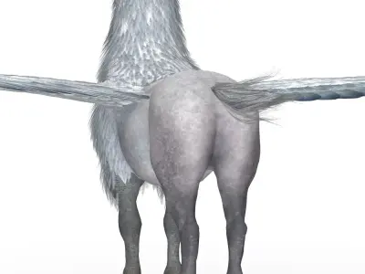 Fantasy Hippogriff  Low-poly 3D model