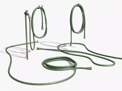 Garden Hose Low-poly 3D model