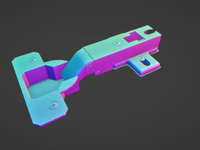 furniture hinge Free low-poly 3D model
