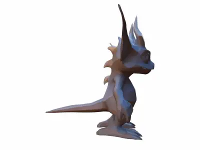 Fyrn Dragon 3d Model 3D model
