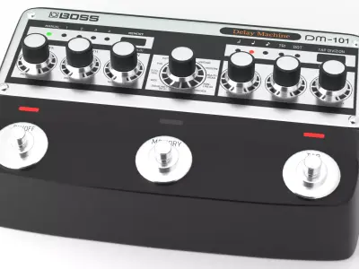 BOSS - effects pedals DM-101 3D model