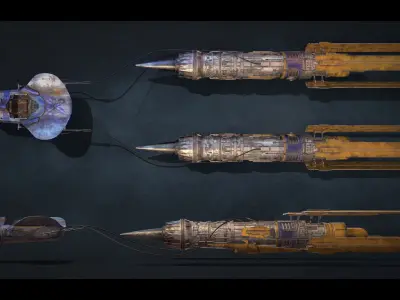 Anakin Podracer from Star Wars - Episode 1 - The Phantom Menace Low-poly 3D model