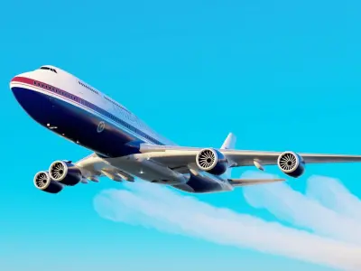 747-8 Airforce One - New Paint 3D model