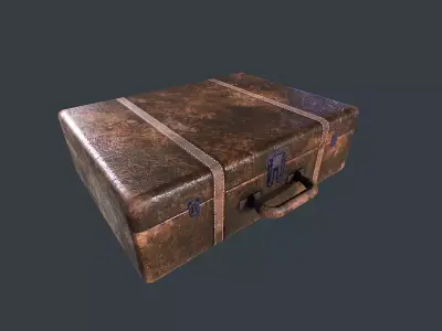 Old Suitcase pbr Low-poly 3D model