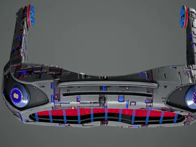 Sci fi Glasses Goggles 1 Low-poly 3D model