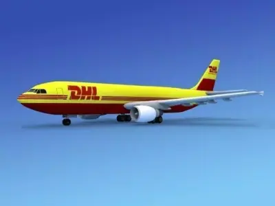 Airbus A300 DHL Cargo2 3D model